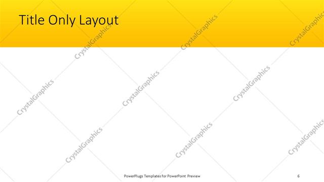 Title Only presentation slide layout