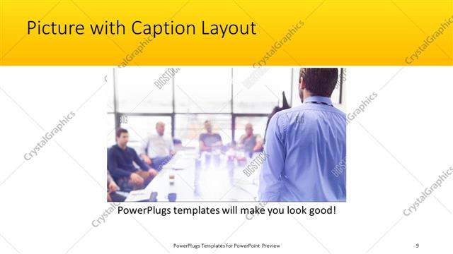 Picture with Caption presentation slide layout