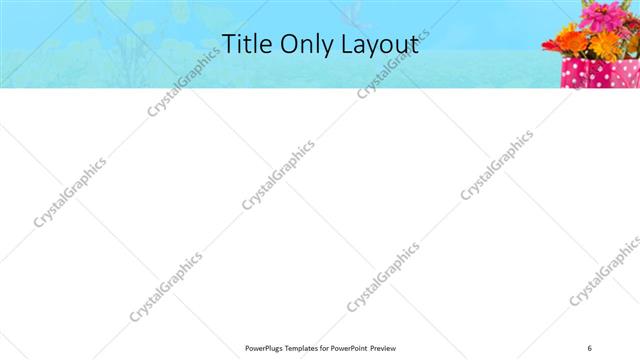 Title Only presentation slide layout
