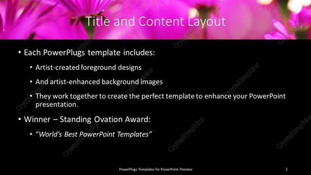 Title and Content presentation slide layout