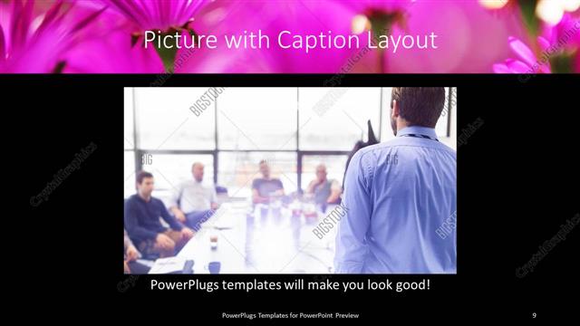 Picture with Caption presentation slide layout