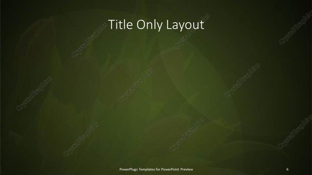 Title Only presentation slide layout