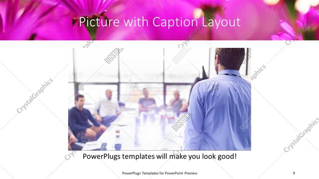 Picture with Caption presentation slide layout