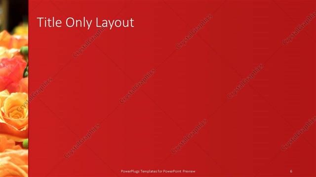 Title Only presentation slide layout