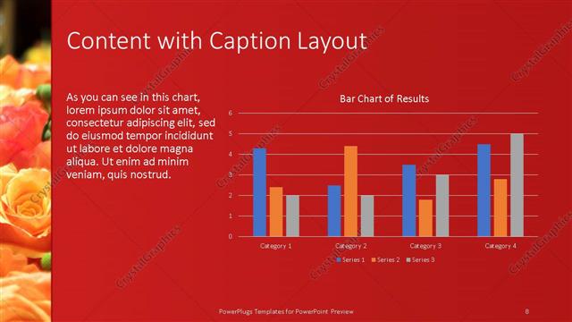 Content with Caption presentation slide layout