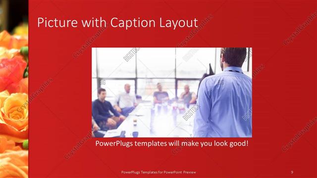 Picture with Caption presentation slide layout