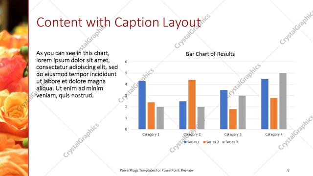 Content with Caption presentation slide layout