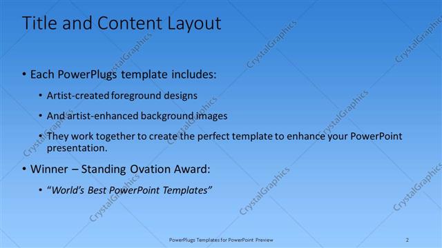 Title and Content presentation slide layout