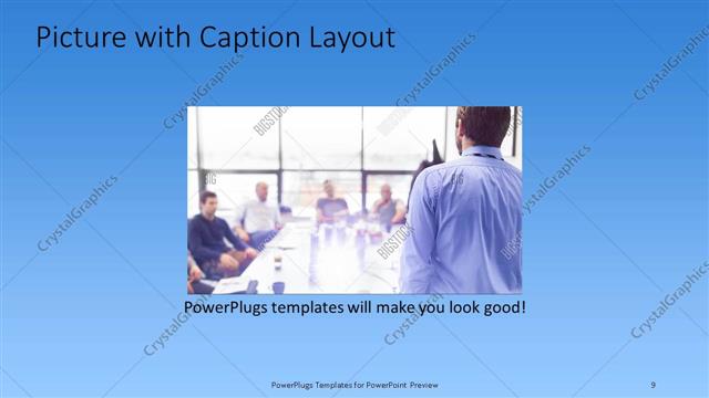 Picture with Caption presentation slide layout