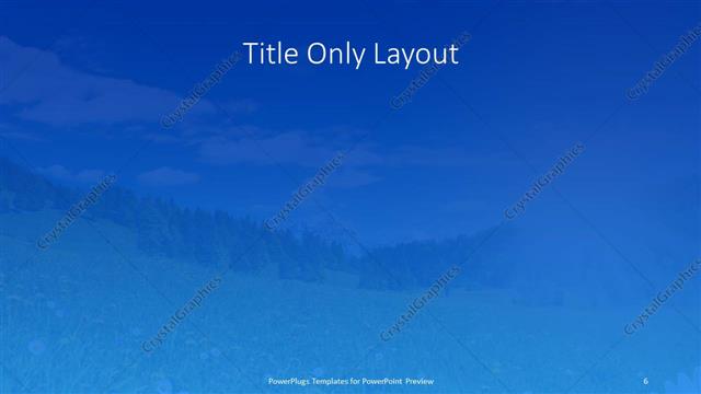 Title Only presentation slide layout