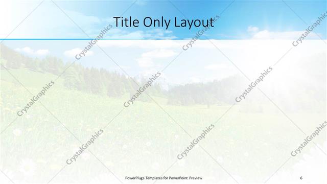 Title Only presentation slide layout