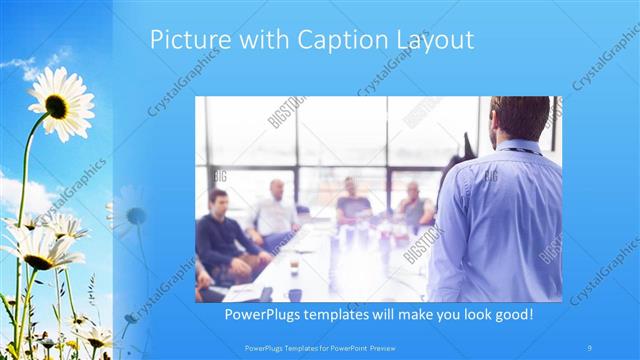 Picture with Caption presentation slide layout
