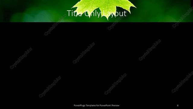 Title Only presentation slide layout