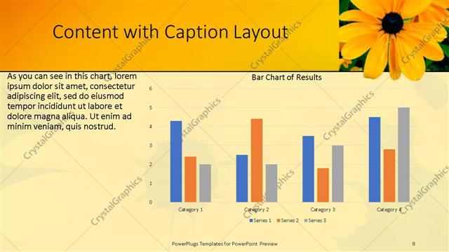 Content with Caption presentation slide layout