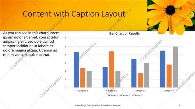 Content with Caption presentation slide layout