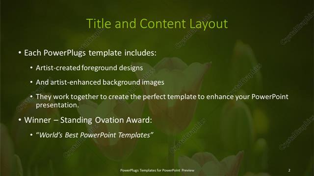 Title and Content presentation slide layout