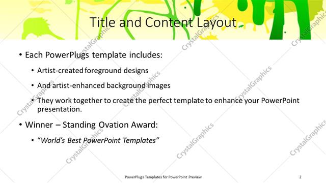 Title and Content presentation slide layout