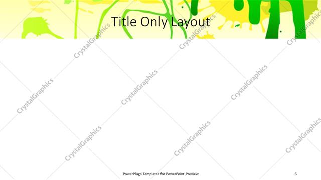 Title Only presentation slide layout