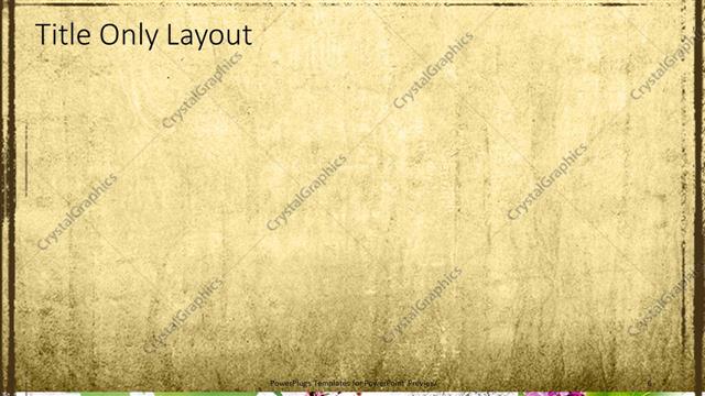 Title Only presentation slide layout