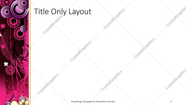 Title Only presentation slide layout