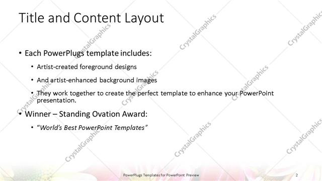 Title and Content presentation slide layout