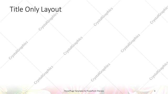 Title Only presentation slide layout