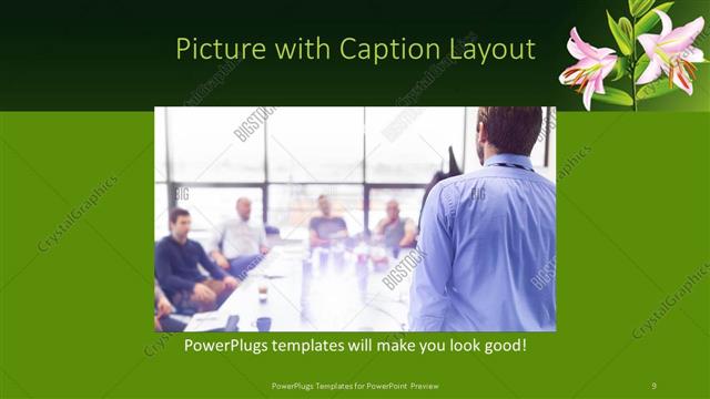 Picture with Caption presentation slide layout