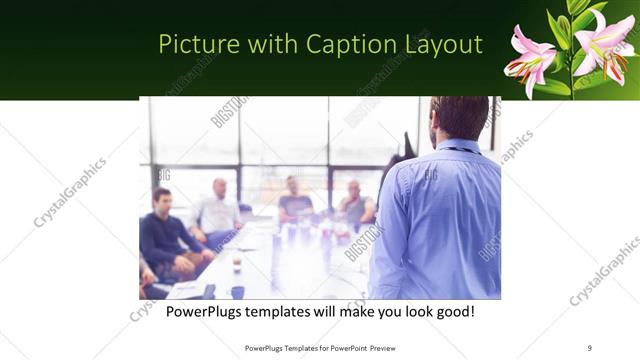 Picture with Caption presentation slide layout