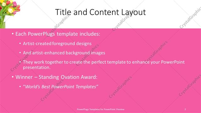 Title and Content presentation slide layout