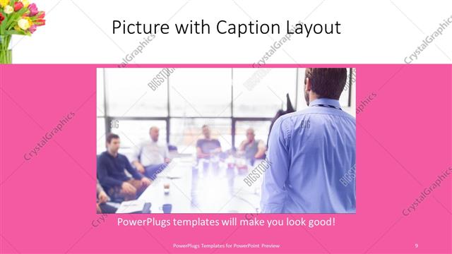 Picture with Caption presentation slide layout