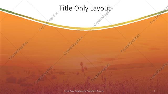 Title Only presentation slide layout