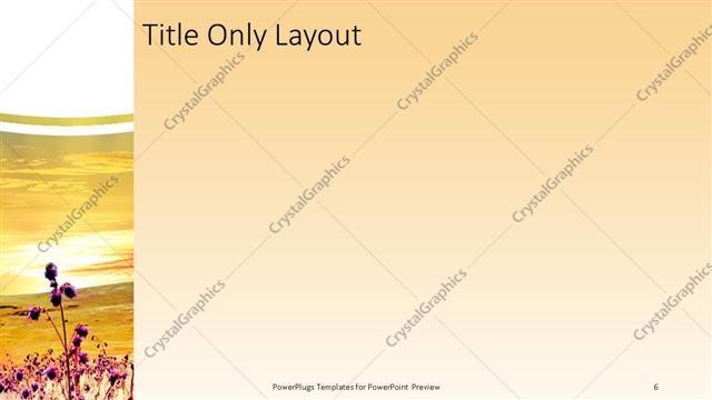 Title Only presentation slide layout