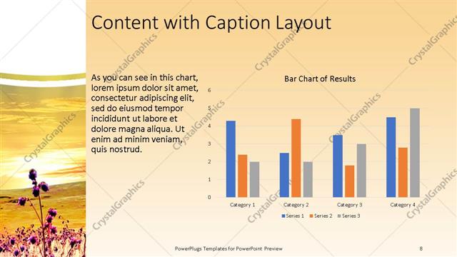 Content with Caption presentation slide layout