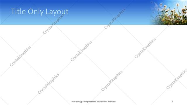 Title Only presentation slide layout