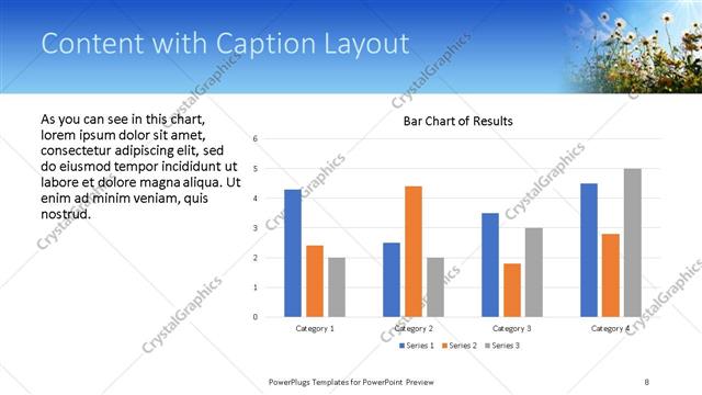 Content with Caption presentation slide layout