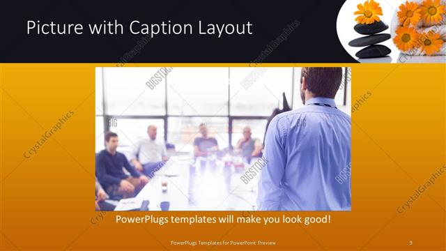 Picture with Caption presentation slide layout