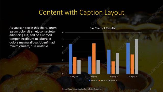Content with Caption presentation slide layout