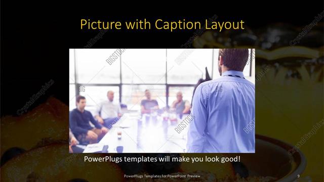Picture with Caption presentation slide layout