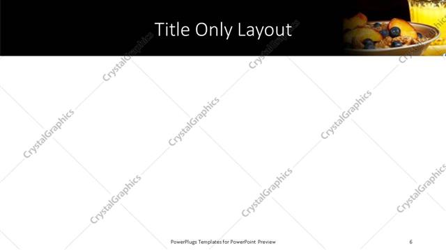 Title Only presentation slide layout