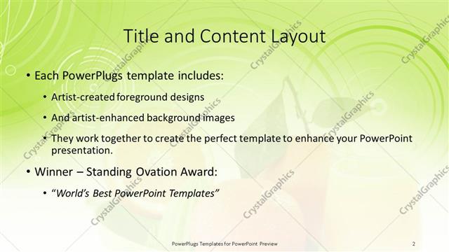 Title and Content presentation slide layout