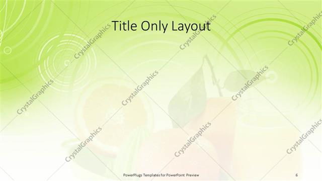Title Only presentation slide layout