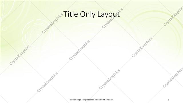 Title Only presentation slide layout