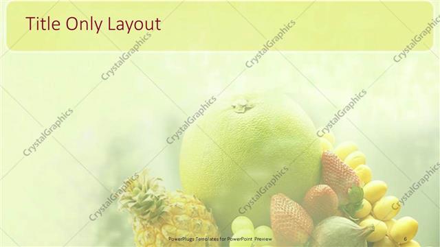 Title Only presentation slide layout