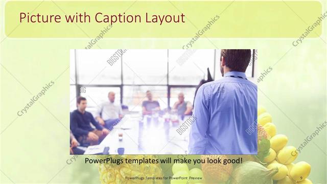 Picture with Caption presentation slide layout