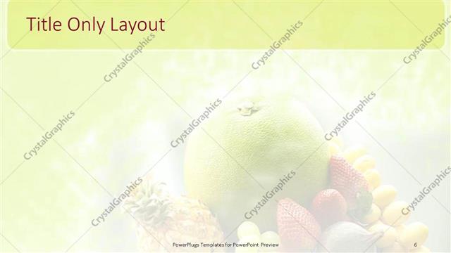 Title Only presentation slide layout