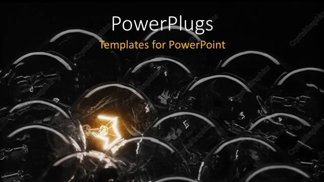  Presentation with idea - A number of fused bulbs with just one working