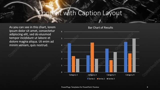 Content with Caption presentation slide layout