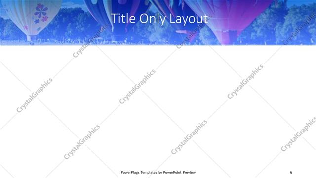 Title Only presentation slide layout