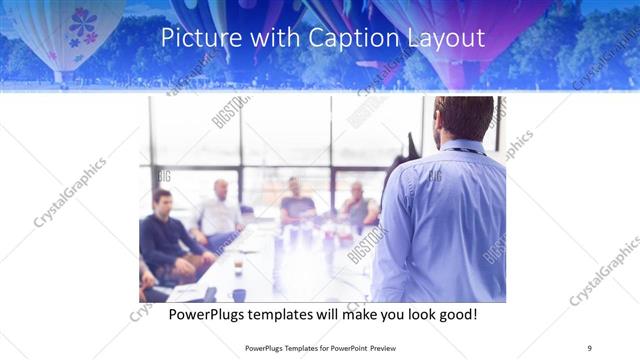 Picture with Caption presentation slide layout