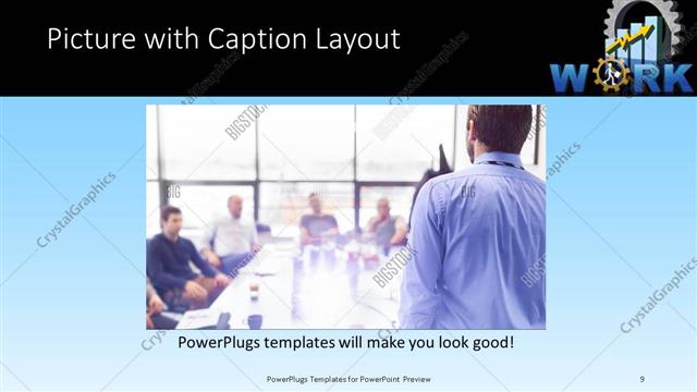 Picture with Caption presentation slide layout